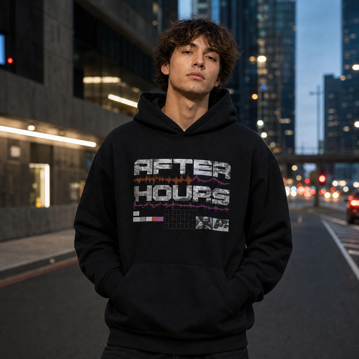 AFTER HOURS HOODIE hoodie worn by model